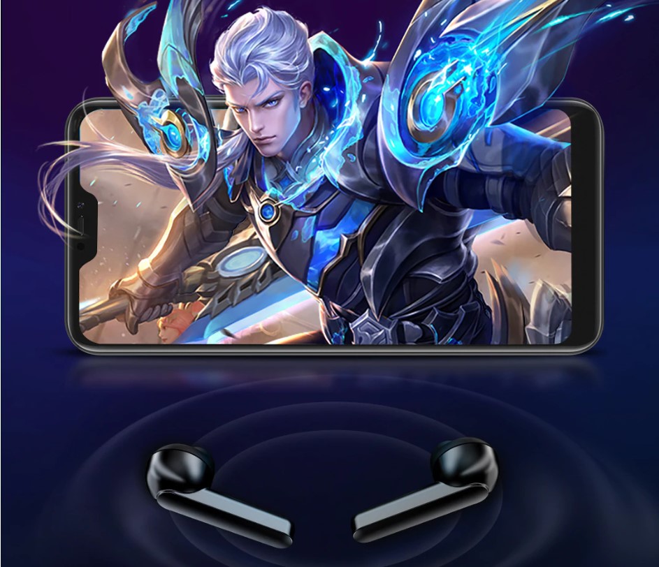 Fingerprint Wireless Earphones with Charging Case