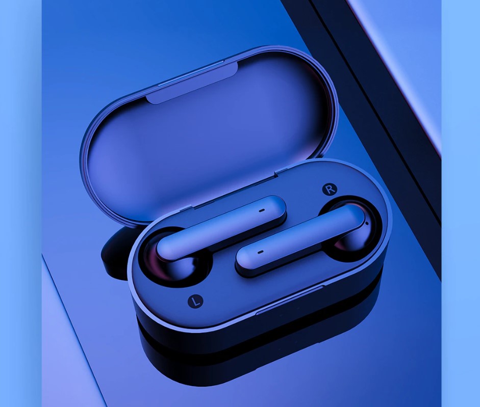 Fingerprint Wireless Earphones with Charging Case