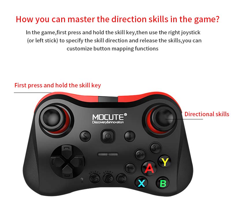 Wireless Gamepad for Phone, Tablet and PC