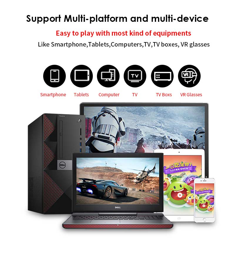 Wireless Gamepad for Phone, Tablet and PC