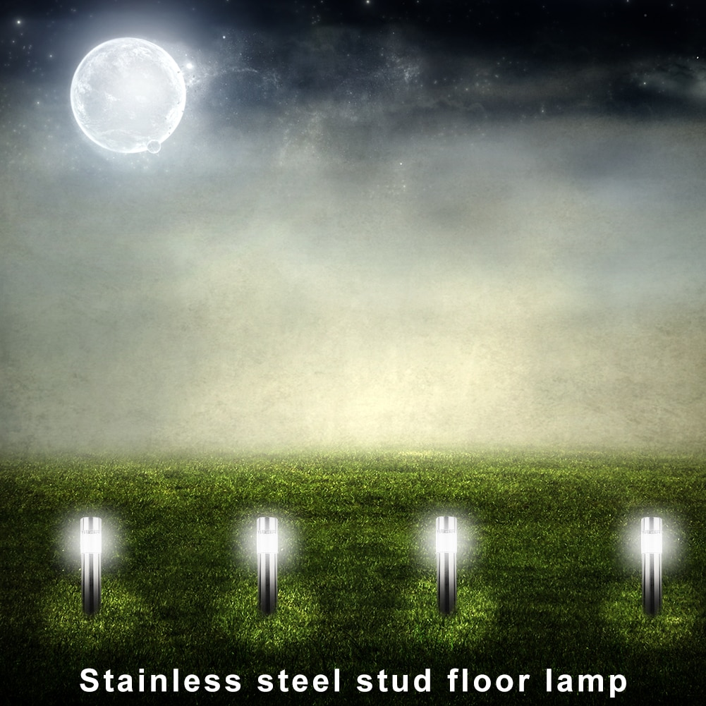 Solar Stainless Steel LED Lawn Lamp