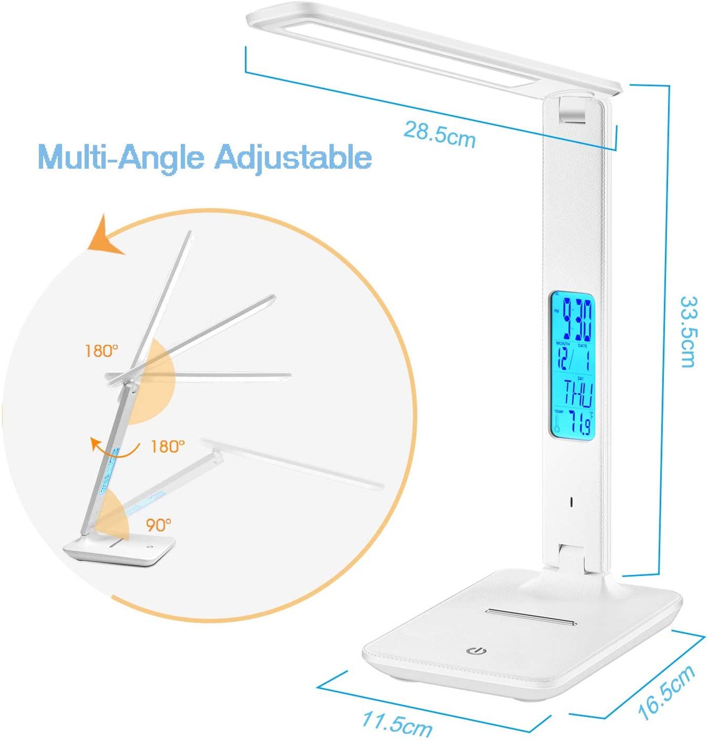 LED Desk Lamp with Temperature and Alarm Clock LED Desk Lamp with Temperature and Alarm Clock