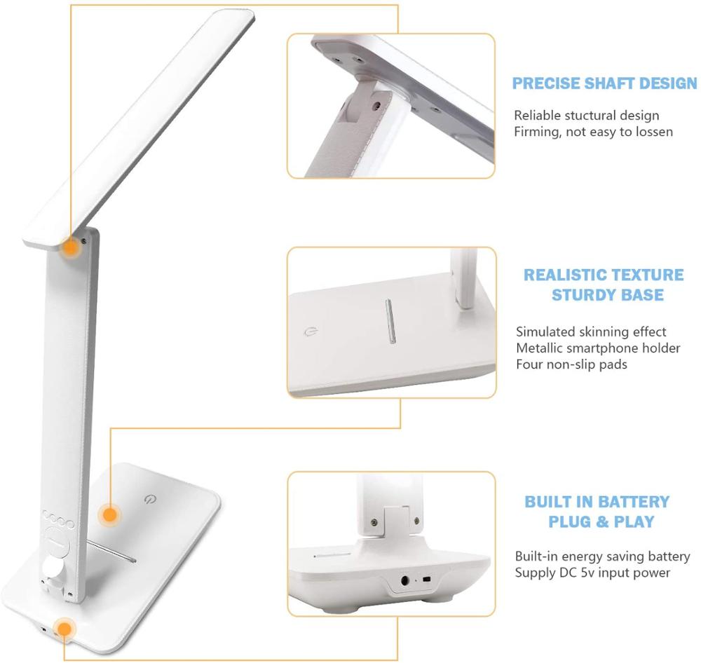LED Desk Lamp with Temperature and Alarm Clock LED Desk Lamp with Temperature and Alarm Clock